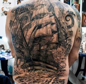 kraken ship tattoo