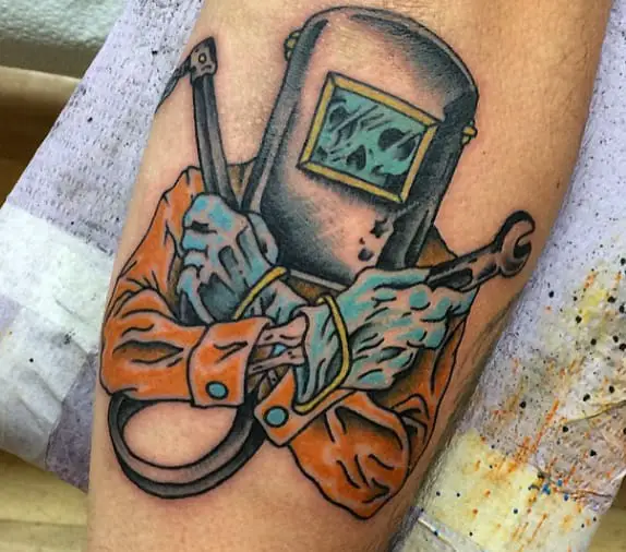 29 Meaningful Welding Tattoo Designs for Welders Tattoo Twist