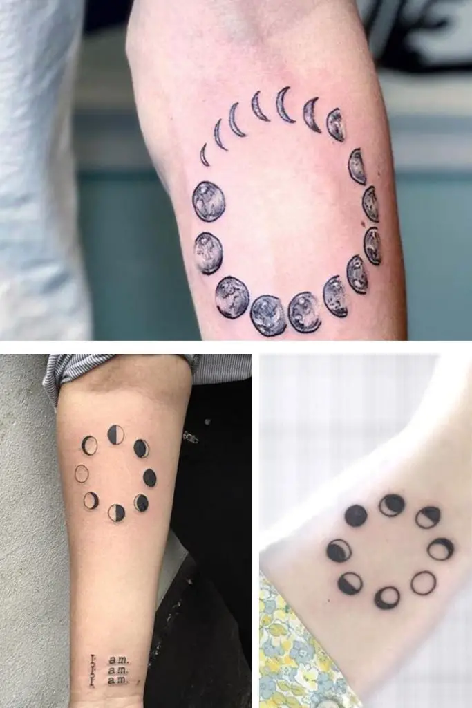 Circular Moon Phases