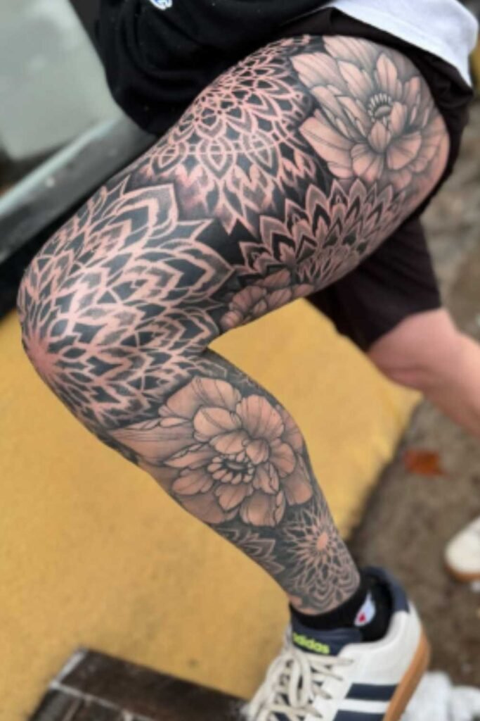 Full Leg Sleeve Tattoo